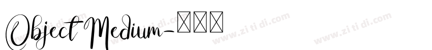 Object Medium字体转换
